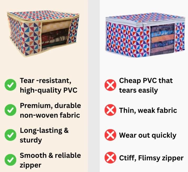 High Quality Triangle Printed Saree Cover