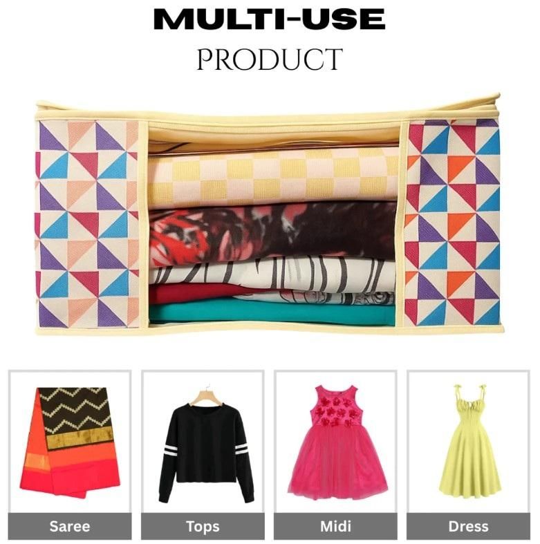 High Quality Triangle Printed Saree Cover